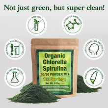 Load image into Gallery viewer, Organic Chlorella Spirulina Powder