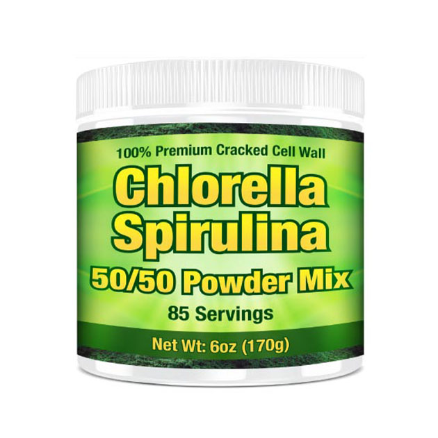 Premium Chlorella Spirulina Powder | 85 Servings | Non-GMO | Sunlight Grown | Deep Green Color | Cracked Cell Wall | Alkalyzing | High Protein | Vegan Organic Capsules | Mountain Water | Good Natured